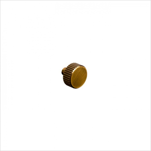 PWS - Arden, Fluted knob, central hole centre, Antique Bronze