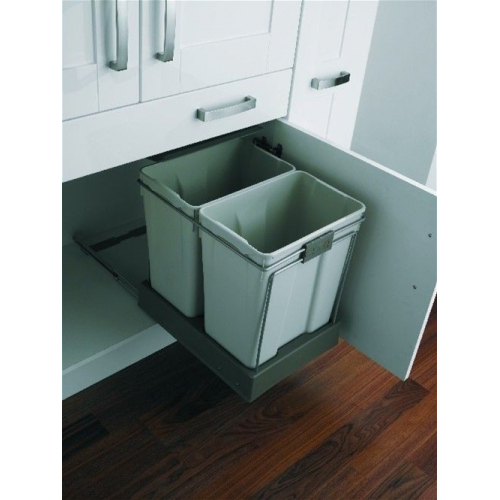 Pull-Out Waste Bin, 2 x 30 Litre
