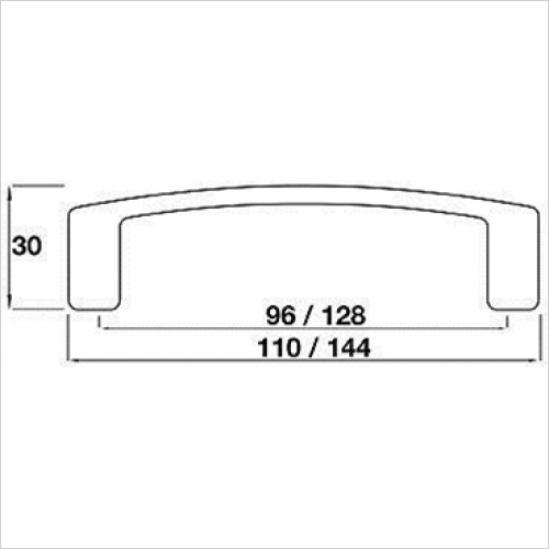 D Handle, 128mm