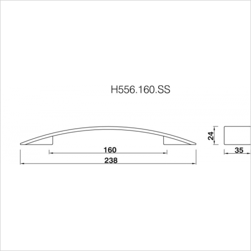 Bow Handle, 160mm