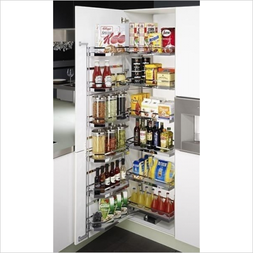 Kessebohmer - Arena Style Tandem Larder Unit, 500mm Wide, 1700mm High