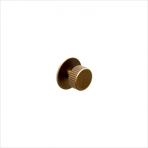 PWS - Arden, Fluted knob with backplate, central hole centre