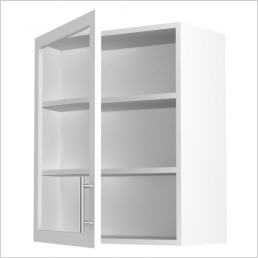 720mm High Glass Wall Unit (2 Glass Shelves) 400mm