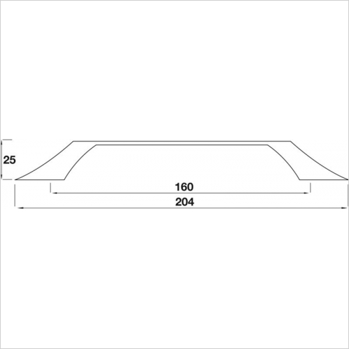 D Handle, 160mm