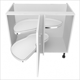 800mm Corner Highline Base with 400mm Door Deluxe Le-Mans