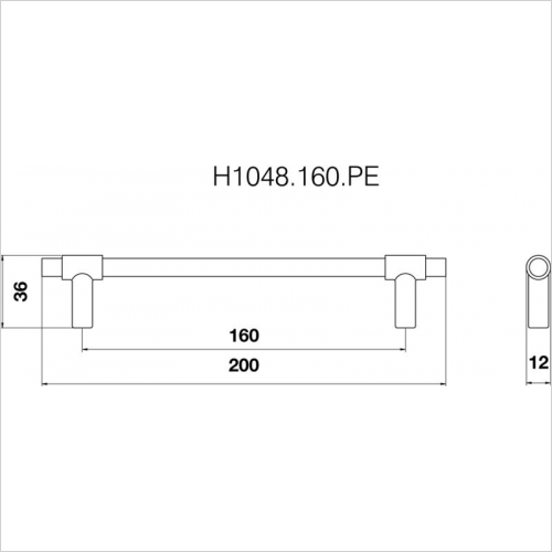 Bar Handle 160mm