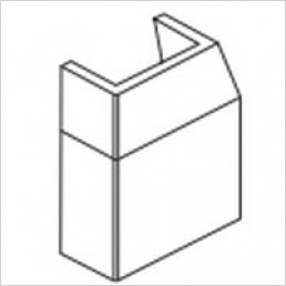 Plinth block 132x115x73mm for use with pulled base pilaster