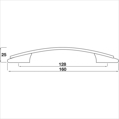 Bow Handle, 128mm