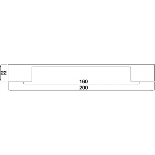 D Handle, 160mm