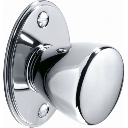 Round Knob With Backplate, 35mm Diameter Knob