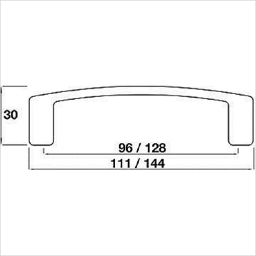 D Handle, 128mm