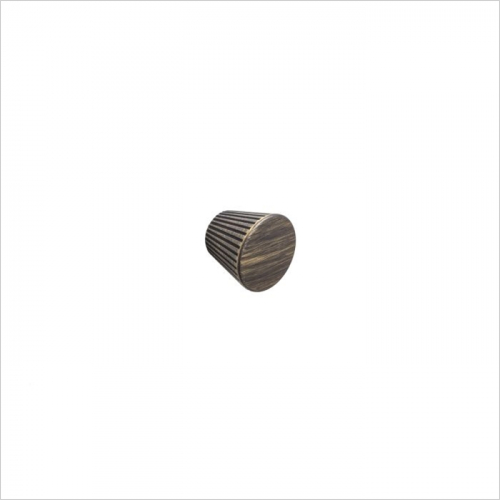 PWS - Alchester, Fluted conical knob, 30mm,  Antique Bronze