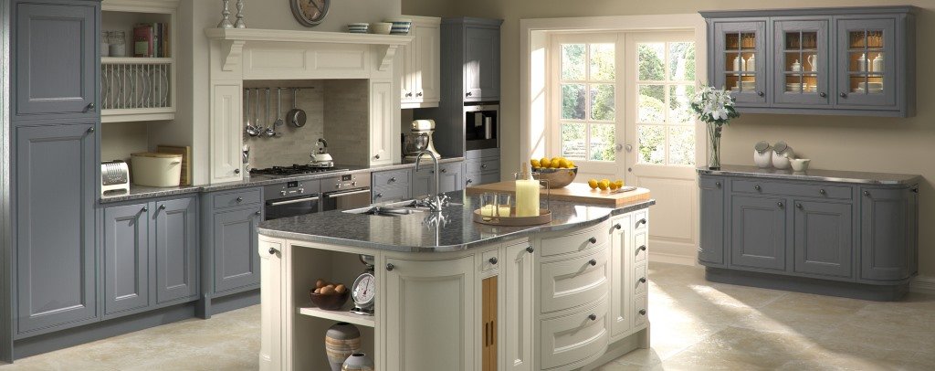 Tetbury painted inframe kitchens from Burbidge