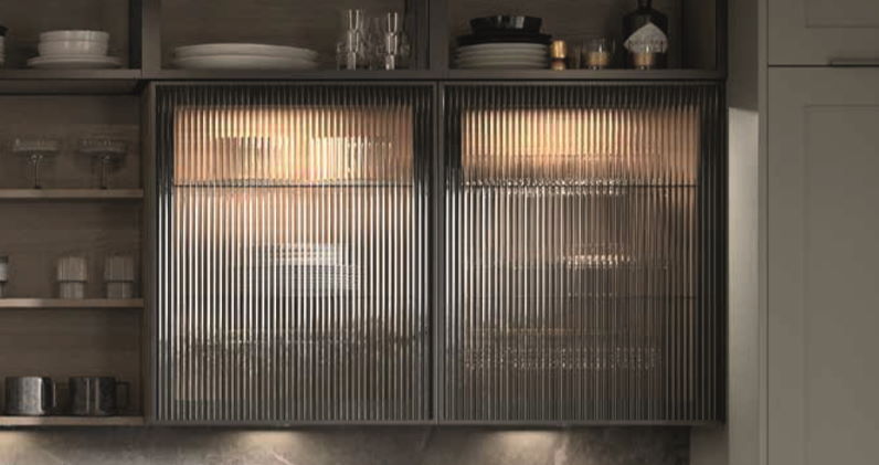 Feature kitchen fluted glass