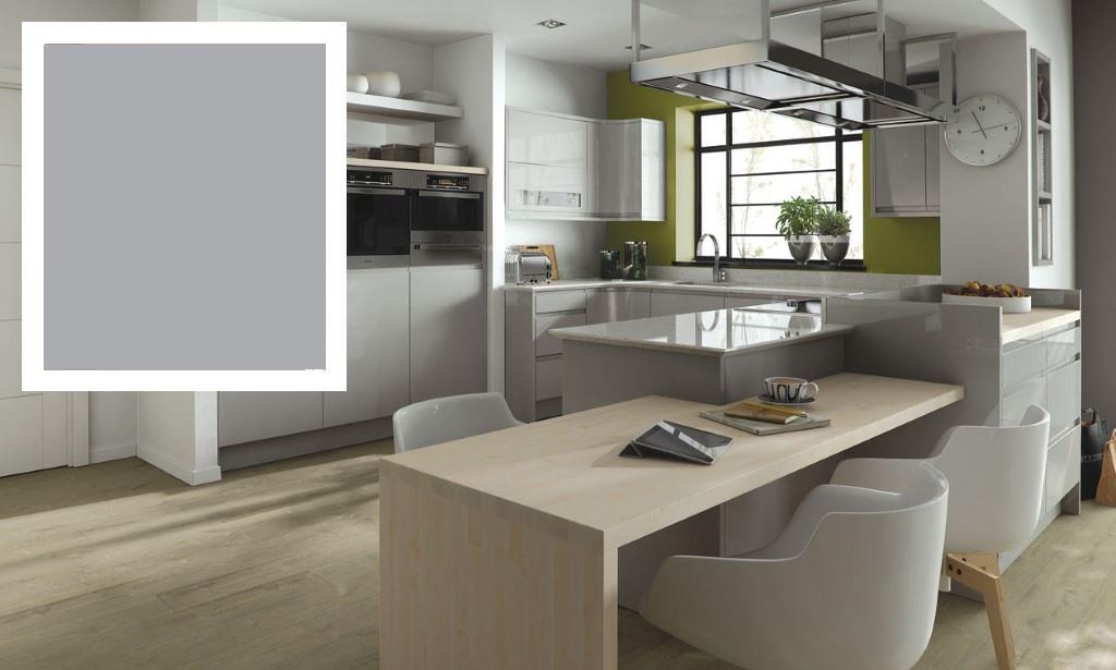 Remo matt dust grey handleless kitchen from Second Nature