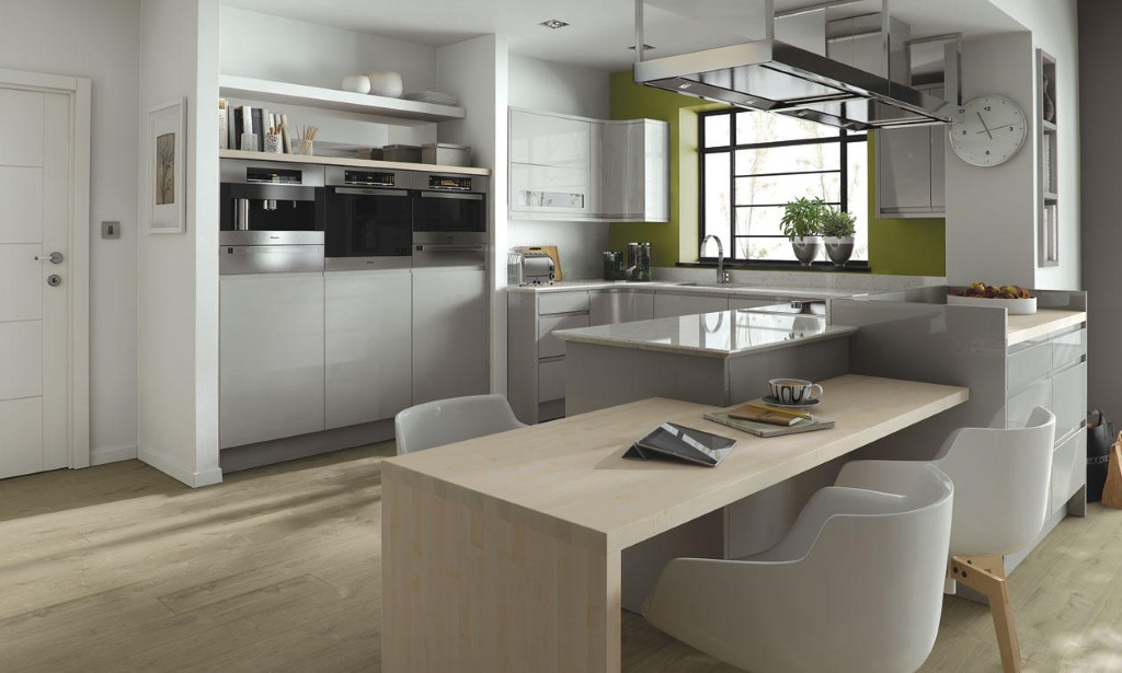 Remo dove grey gloss kitchen