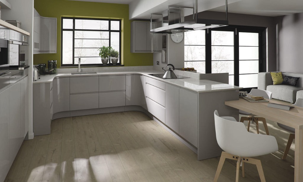 Remo dove grey gloss kitchen