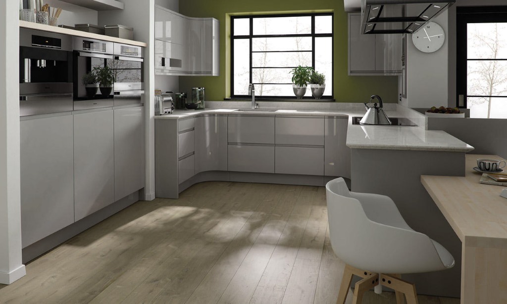 Remo dove grey gloss kitchen