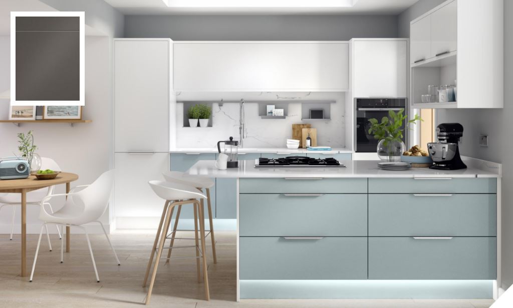 Unity Metallic Gloss Graphite Kitchen