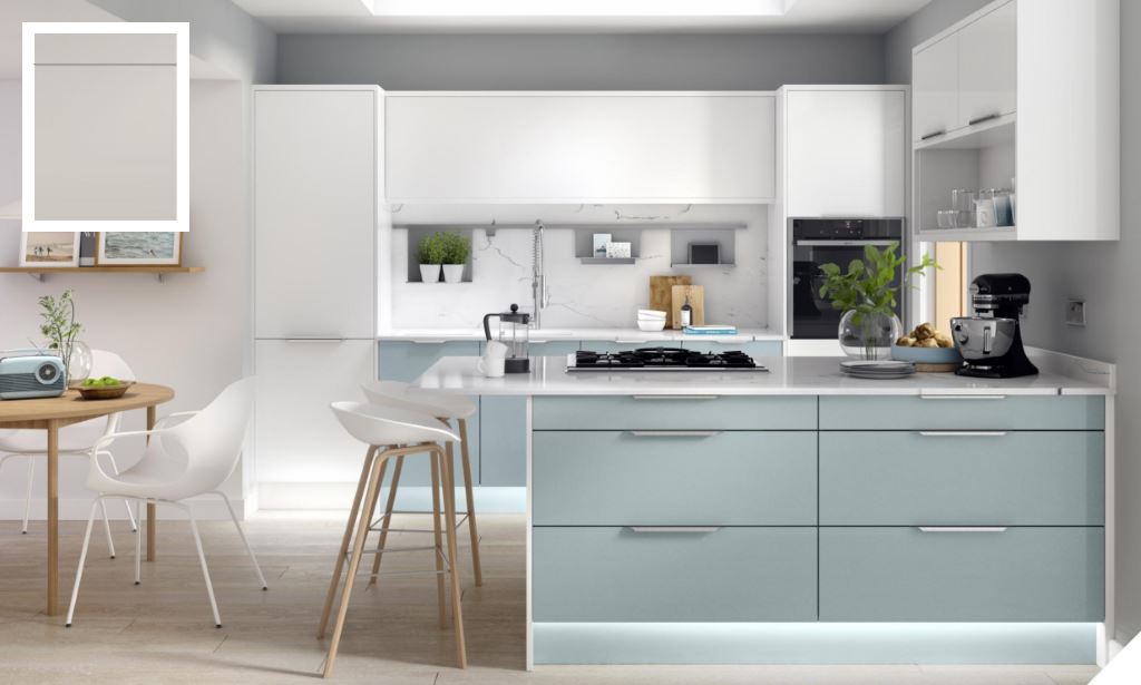 Unity Supermatt Light Grey Kitchen