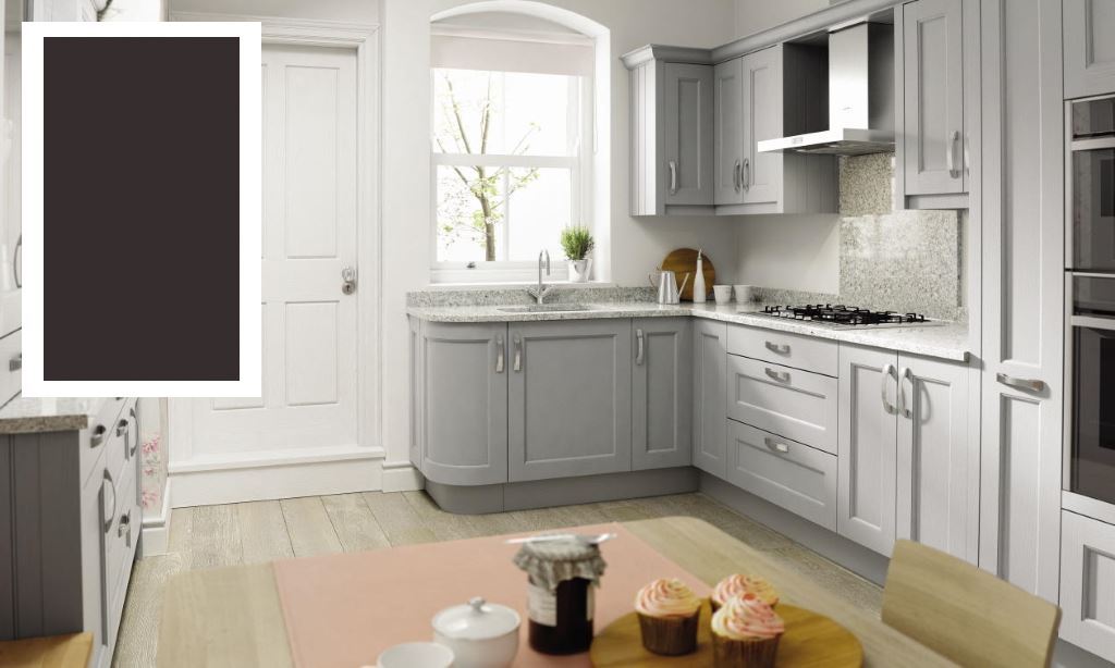 Mornington Beaded shaker kitchen graphite