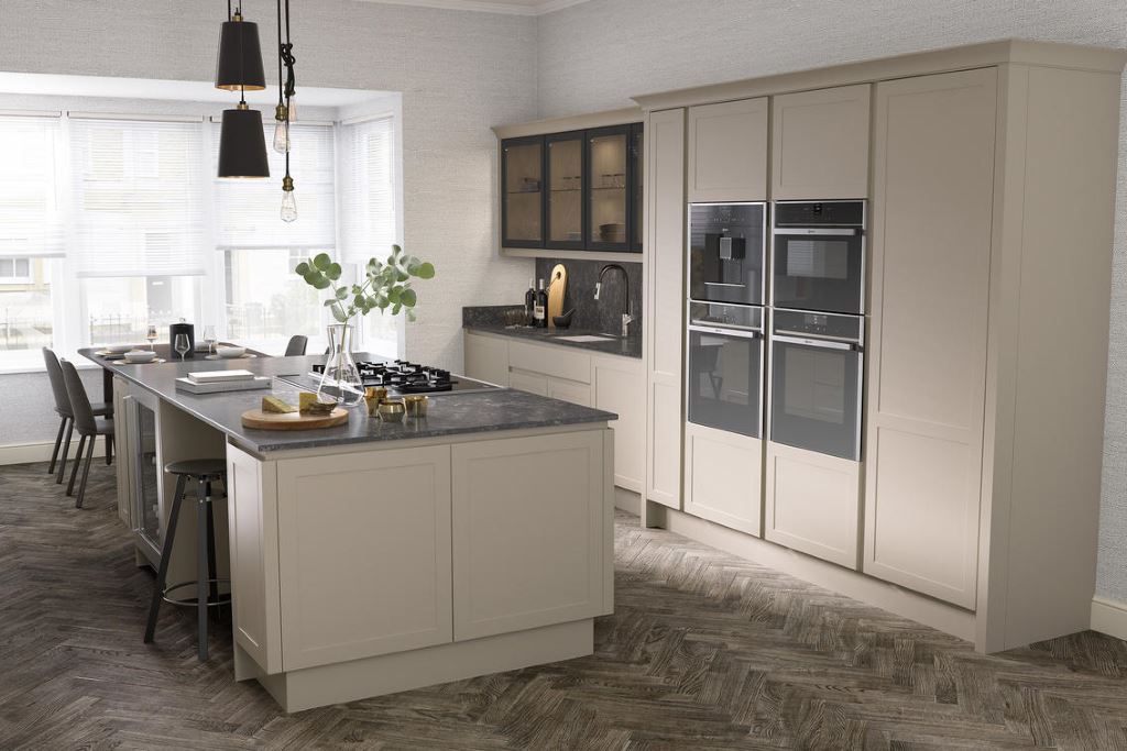 Ellerton true handleless painted kitchen