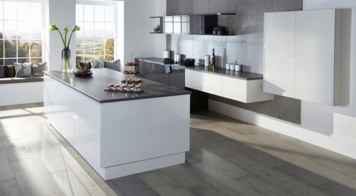Otto matt porcelain true handleless kitchen