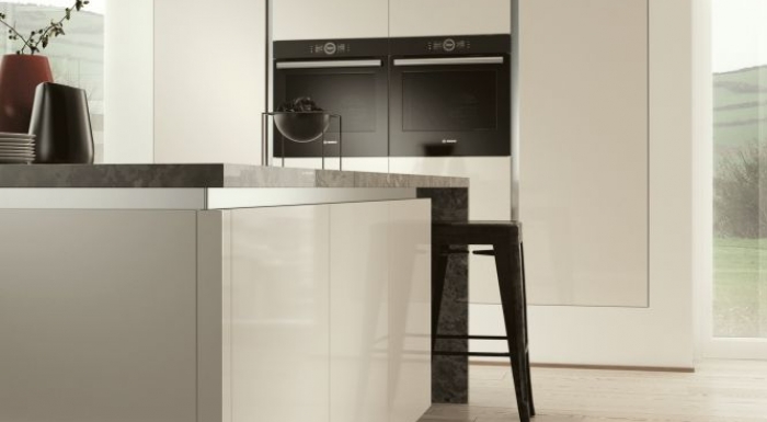 Vivo Ivory High gloss True Handleless Kitchen