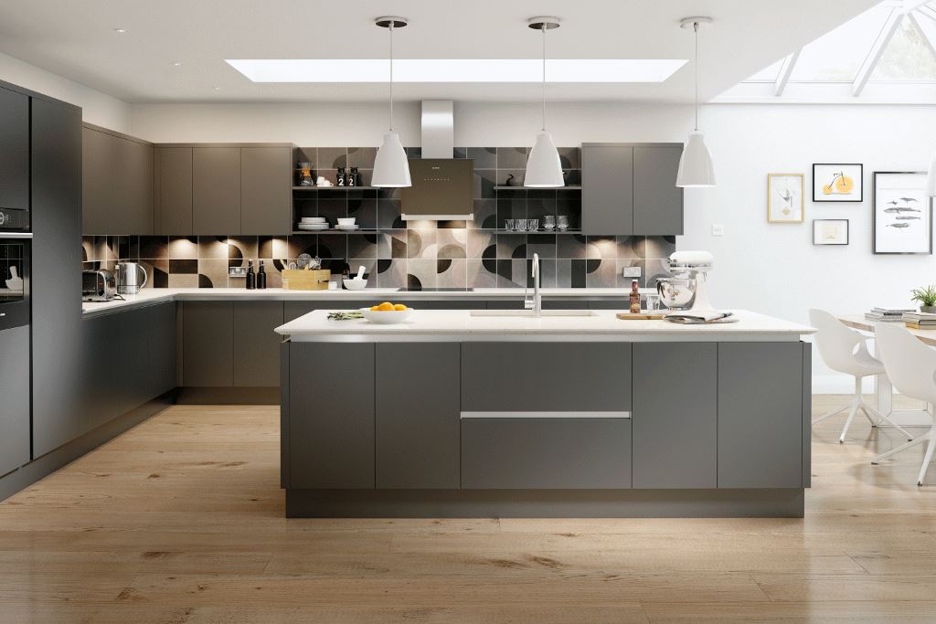 Vivo Anthracite Matt True Handleless Kitchen