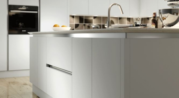 Vivo Grey Matt True Handleless Kitchen