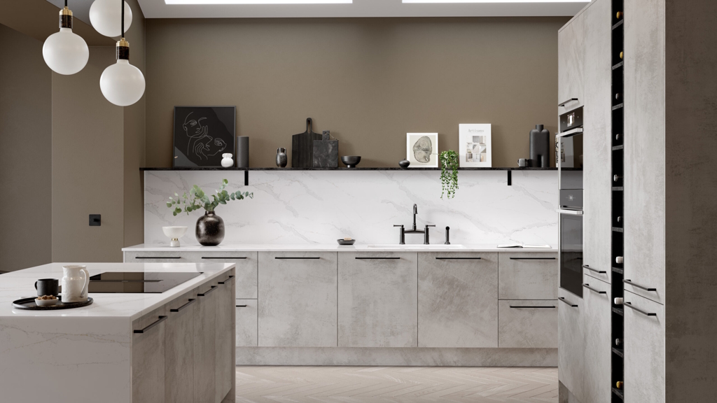 Aspects Bespoke Ossido Grigio Artstone kitchen