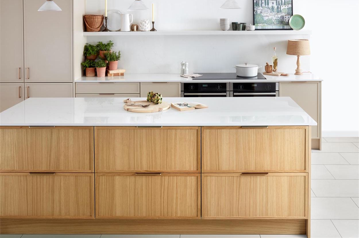 Brackenbury kitchen in a natural oak finish