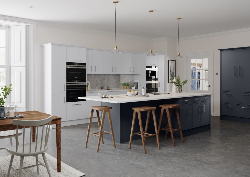 Burbidge Brompton frost grey kitchen