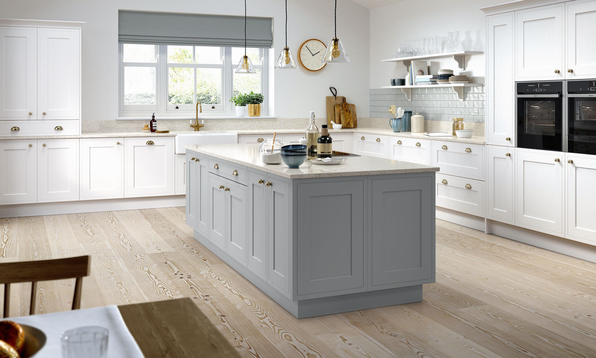 Chartwell Painted Shaker Kitchen | Luxury Ash Wood - Units Online