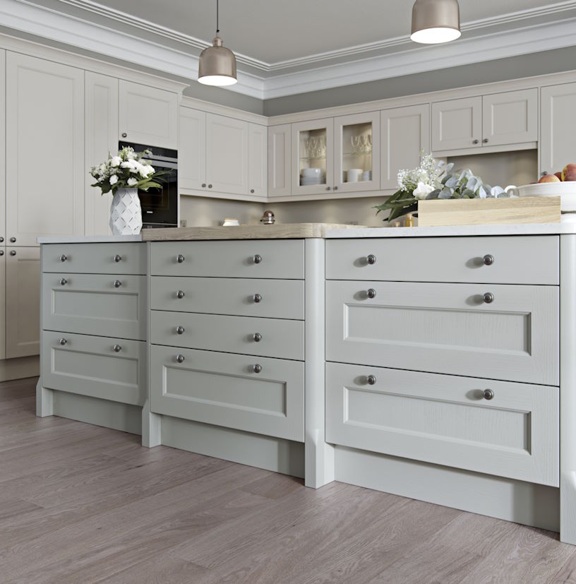 Finsbury shaker painted kitchen