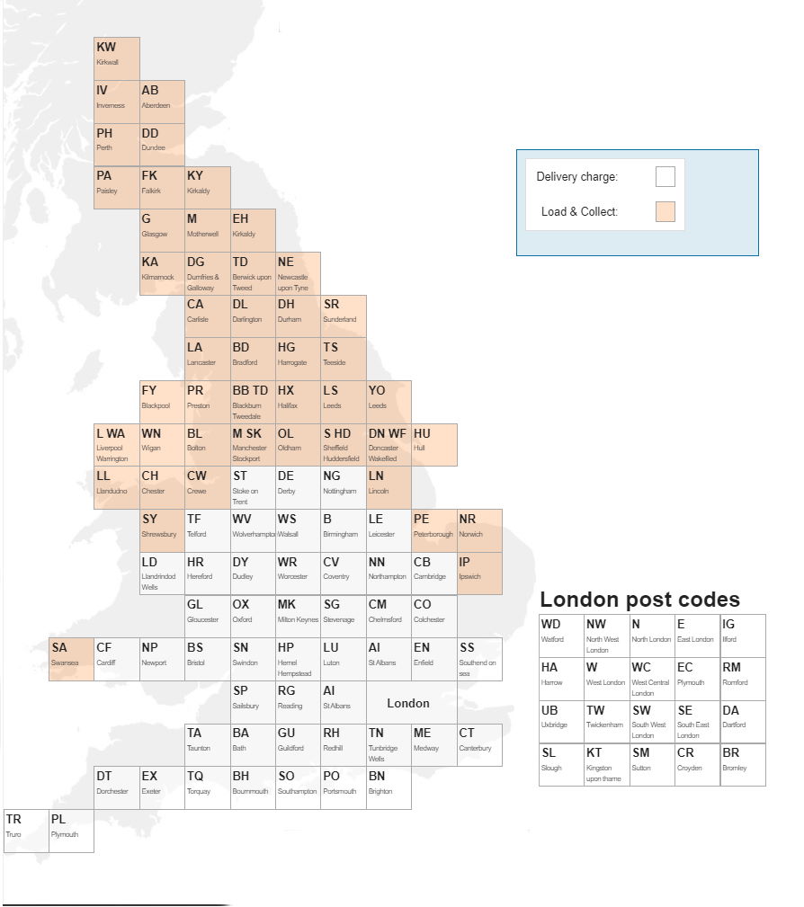 Units Online delivery map