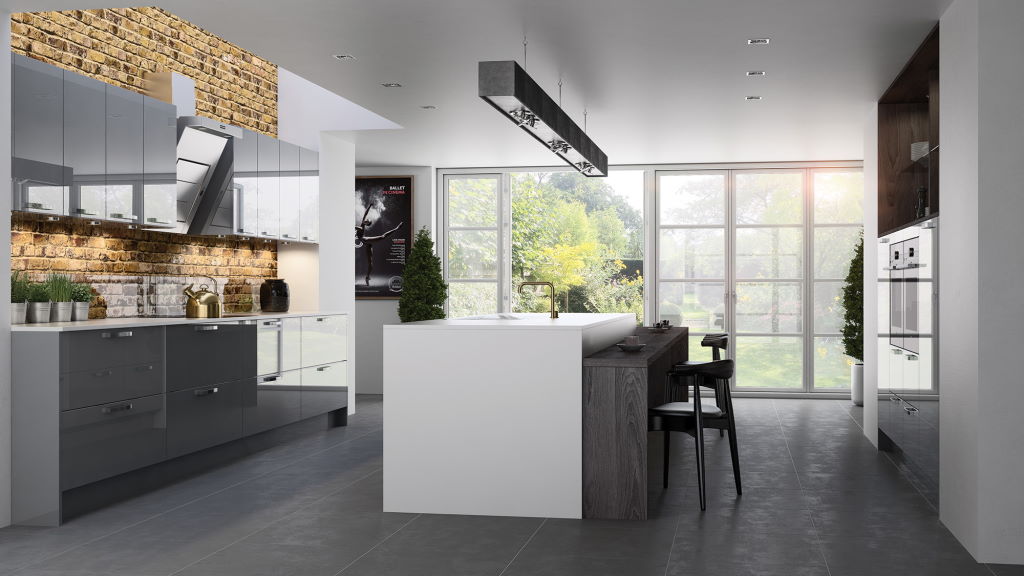 Zola high gloss kitchen from Stori / Uform