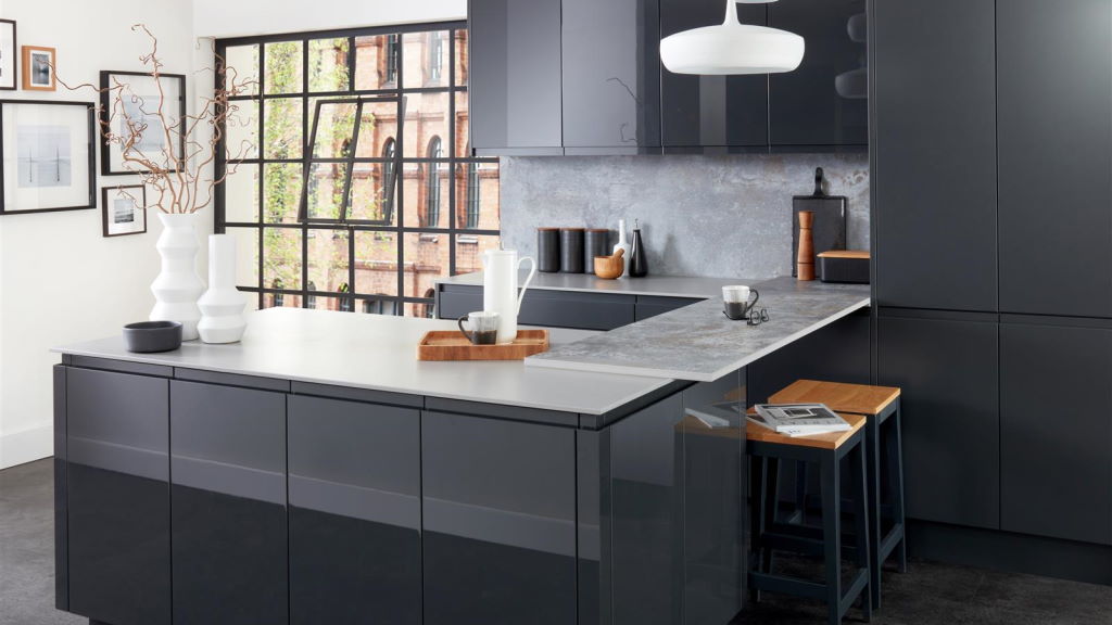 Malmo handleless kitchen from Burbidge