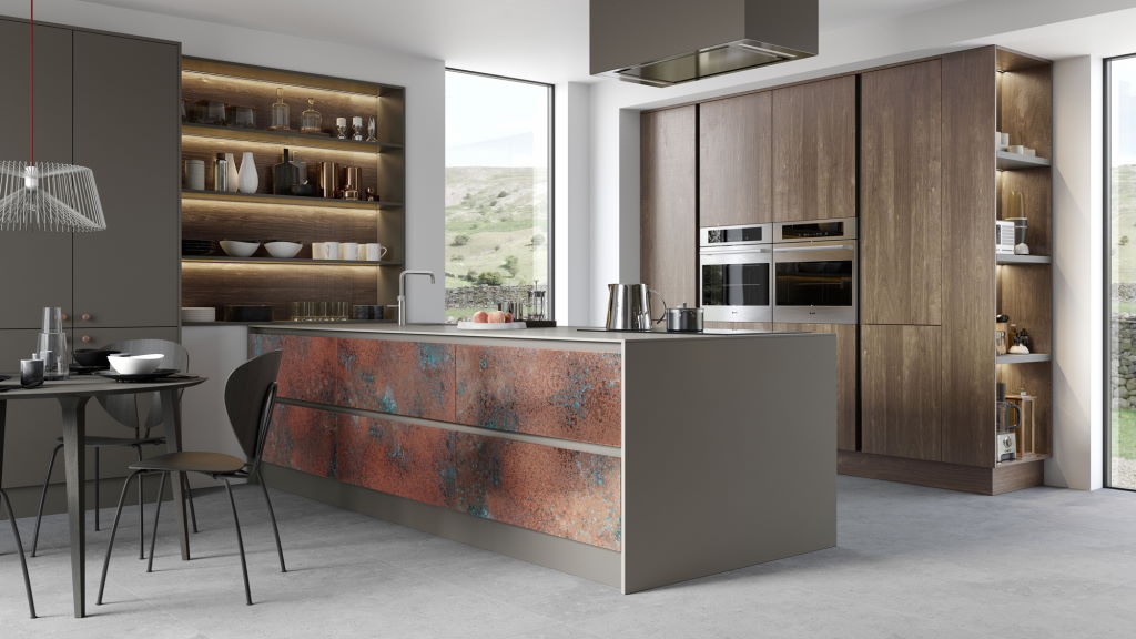 Ferro metallic modern kitchen from Kitchen Stori/Uform