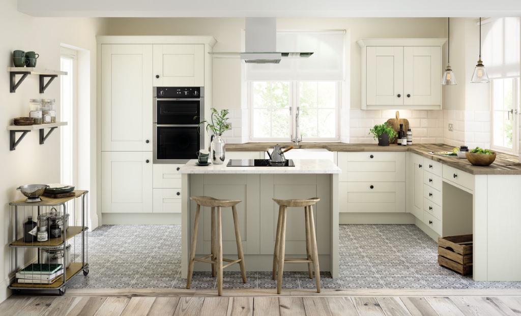 Second Nature Milbourne porcelain shaker kitchen