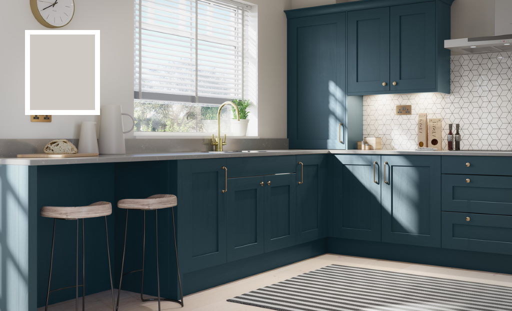 Second Nature Mornington dove grey shaker kitchen