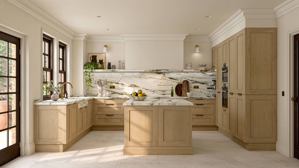 Second Nature Mornington shaker oak kitchen