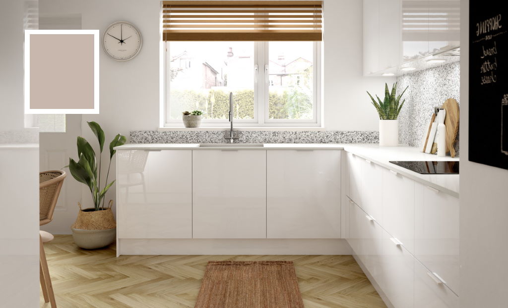 Second Nature Porter gloss cashmere kitchen