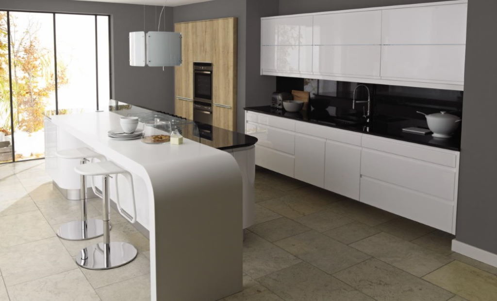 Second Nature Remo gloss white kitchen