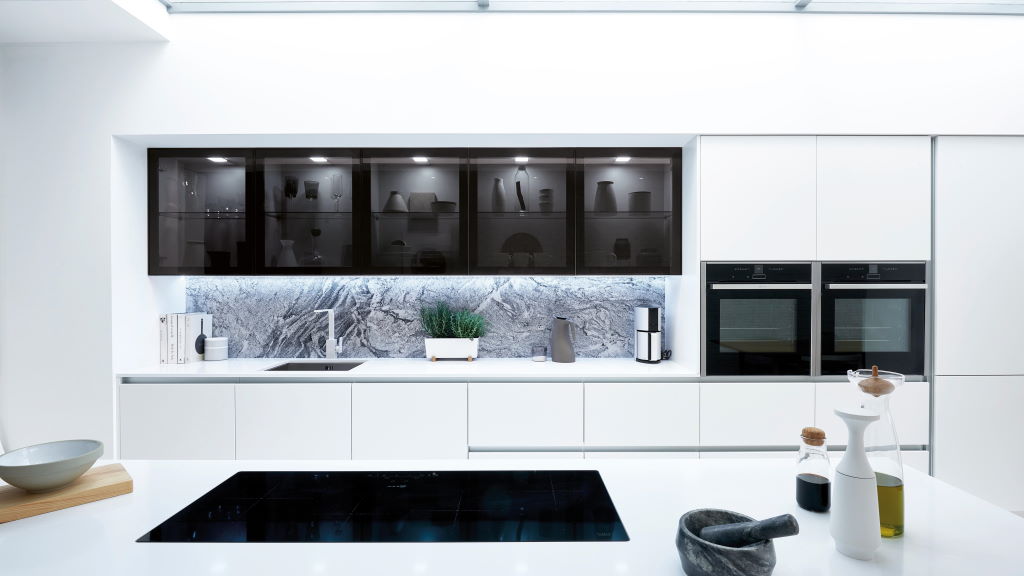 Second Nature Feature Glass kitchen doors