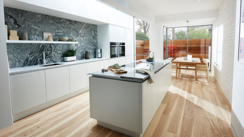 Second Nature Porter Matt true handleless kitchen