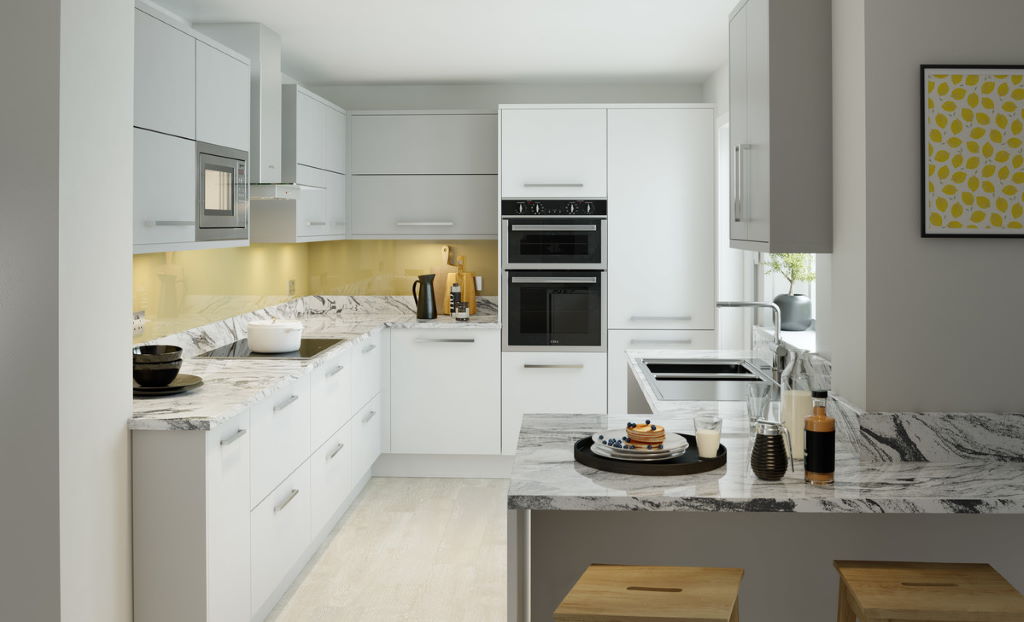 Second Nature Unity supermatt dust grey kitchen