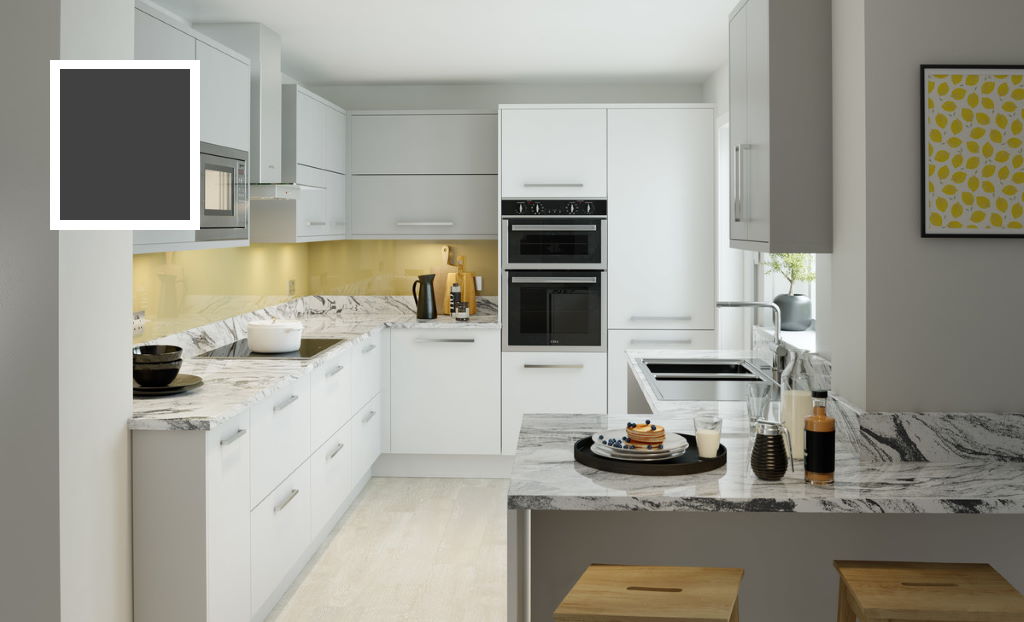 Second Nature Unity supermatt indigo kitchen