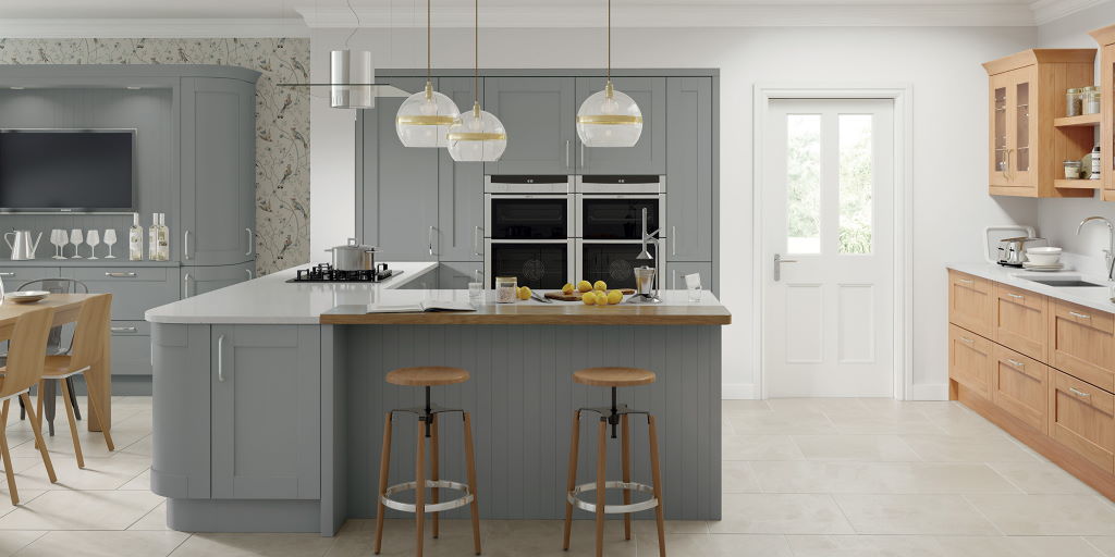 TKC Cambridge dust grey shaker kitchen