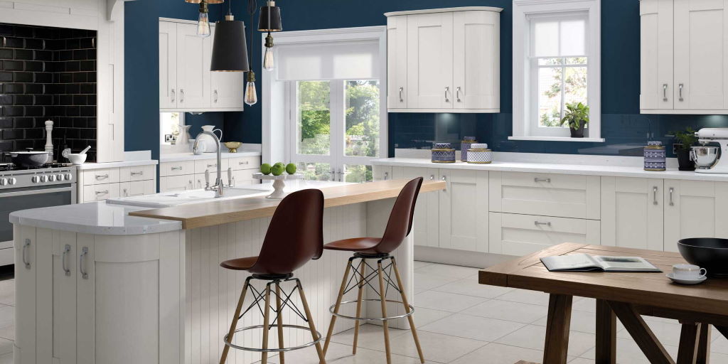 TKC Cartmel white shaker kitchen